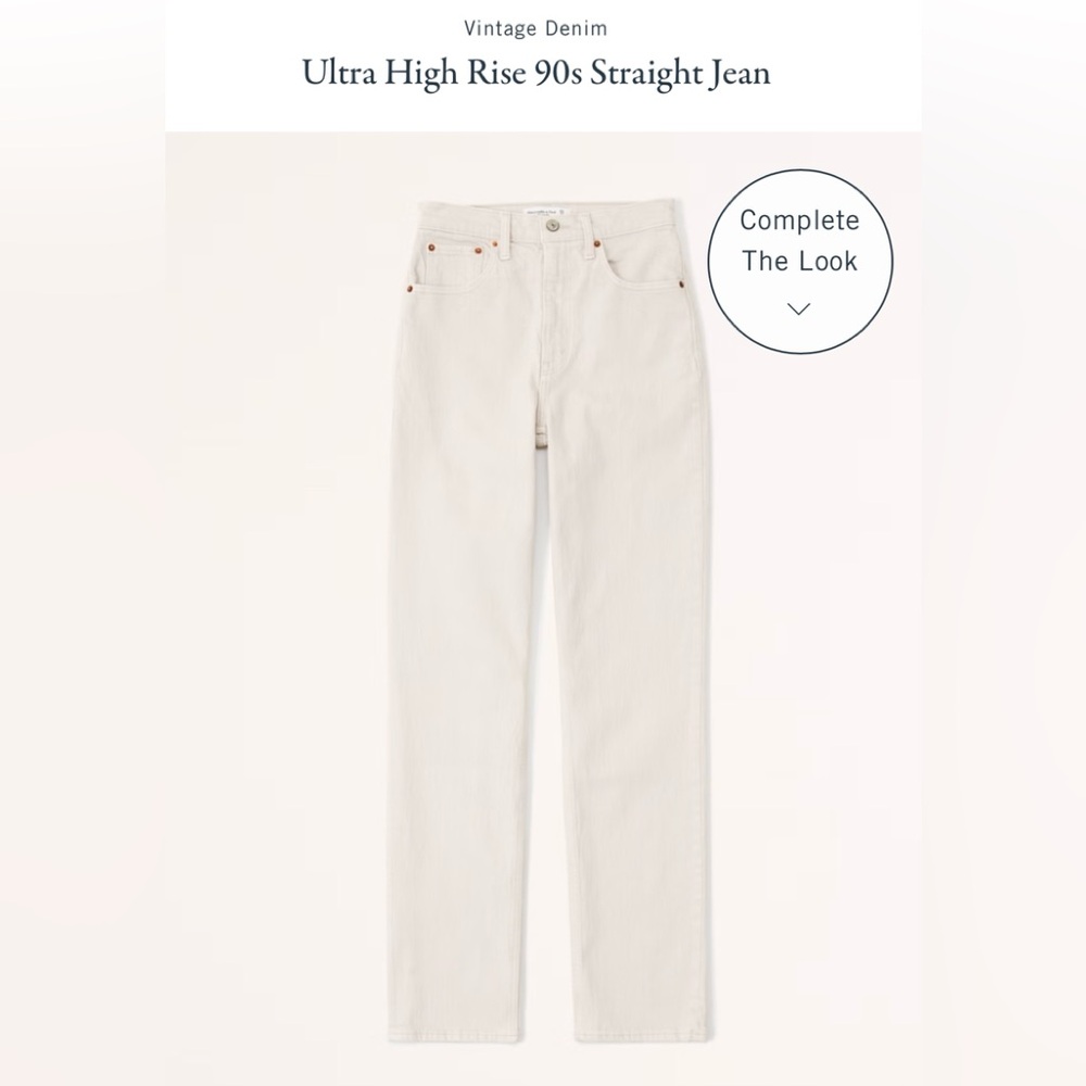 Abercrombie & Fitch 90s straight ultra high rise jeans